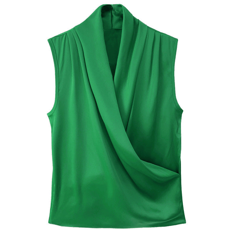 Damen Elegante Wickelbluse EB