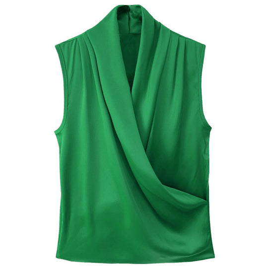 Damen Elegante Wickelbluse EB