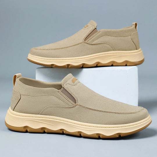 Damen Bequeme Slip-On Sportschuhe mit atmungsaktiver Oberflächenstruktur EB