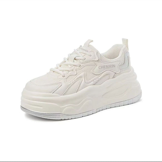 Damen komfortable Chunky-Sneaker mit atmungsaktiver Netz-Oberfläche EB