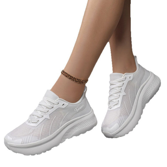 Damen Atmungsaktive Sport-Sneaker mit dämpfendem Fußbett und rutschfester Laufsohle EB