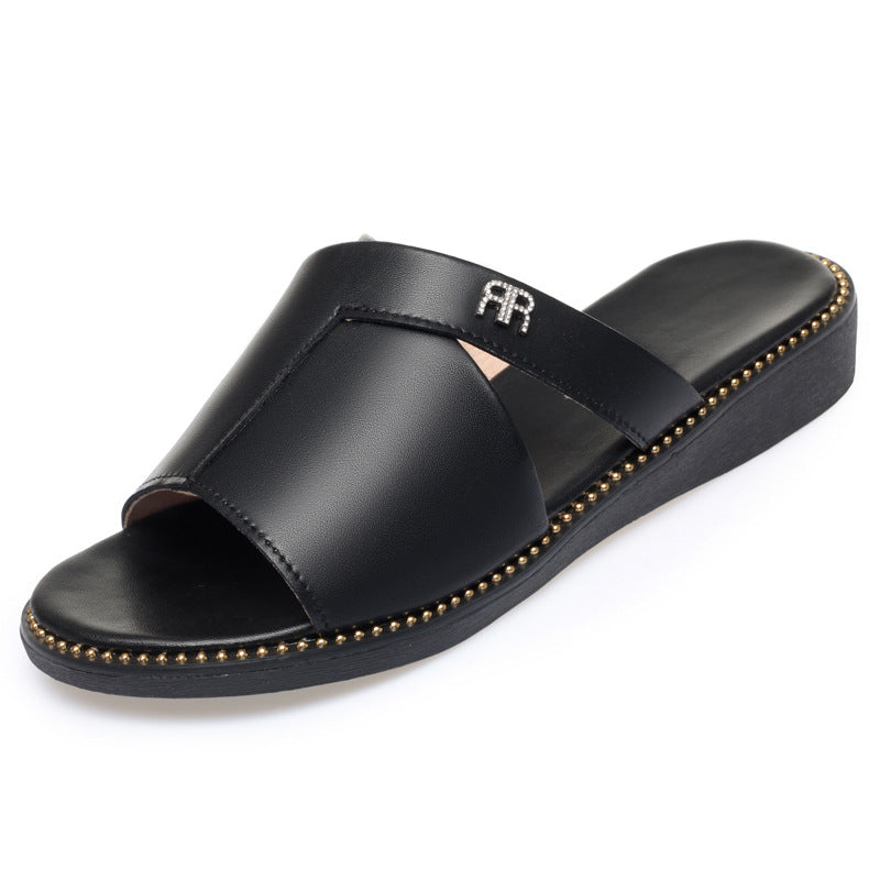 Damen elegante Sandalen mit modischem Verschlussdetail und rutschfester Sohle EB