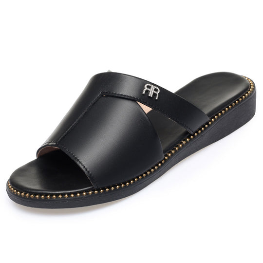 Damen elegante Sandalen mit modischem Verschlussdetail und rutschfester Sohle EB