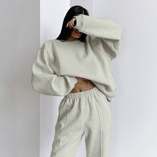 Damen Oversized Sweatshirt und Jogginghose Set EB