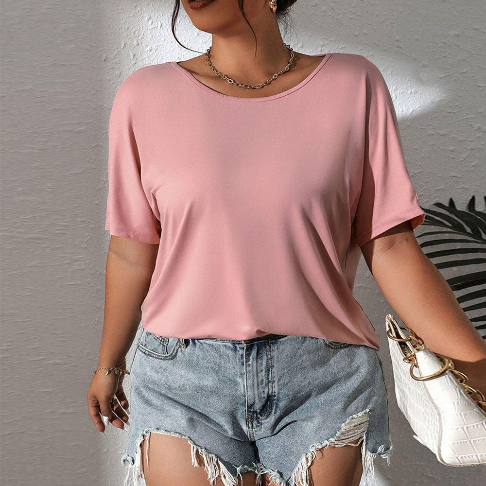 Damen lässiges Oberteil mit schickem Schulterdesign und weichem Material EB