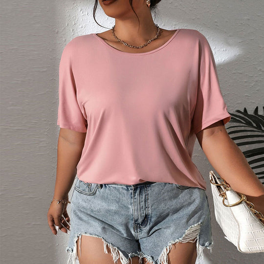 Damen lässiges Oberteil mit schickem Schulterdesign und weichem Material EB