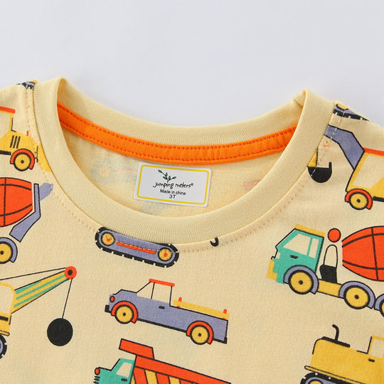Jungen T-Shirt mit lustigem Baustellenfahrzeug-Design EB