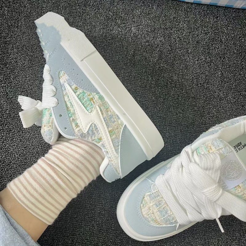 Damen modische Sneakers mit einzigartiger Textur und komfortabler Sohle EB