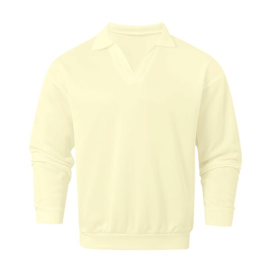 Herren lässiger V-Ausschnitt Pullover aus softem Material EB