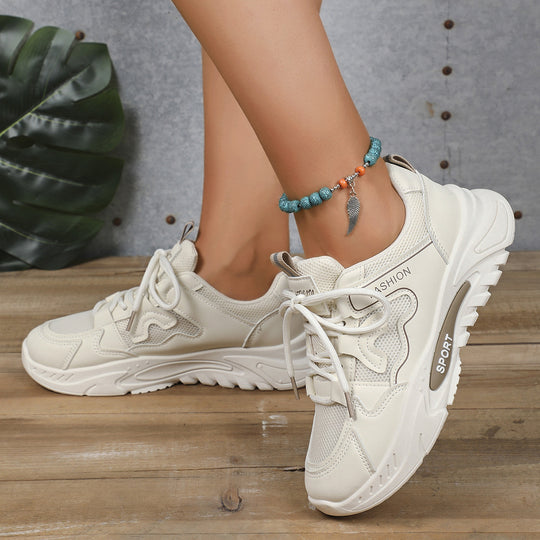 Damen Sportliche Sneakers mit atmungsaktivem Obermaterial und rutschfester Sohle EB