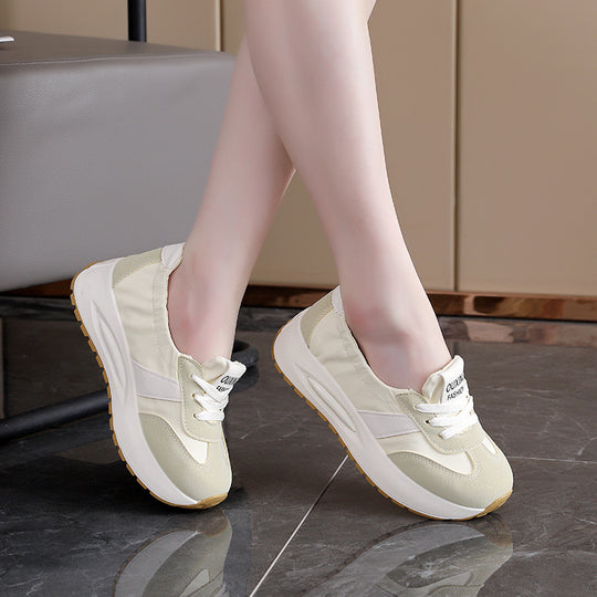 Damen Sportliche Sneaker mit elastischem Obermaterial und stoßdämpfender Sohle EB