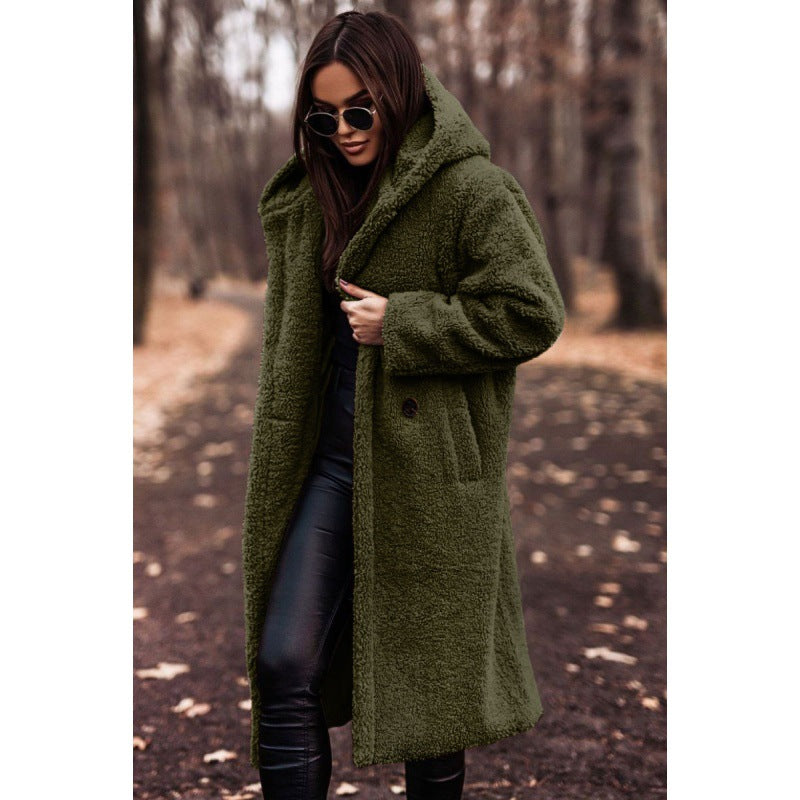 Damen Kuscheliger Teddy-Mantel EB