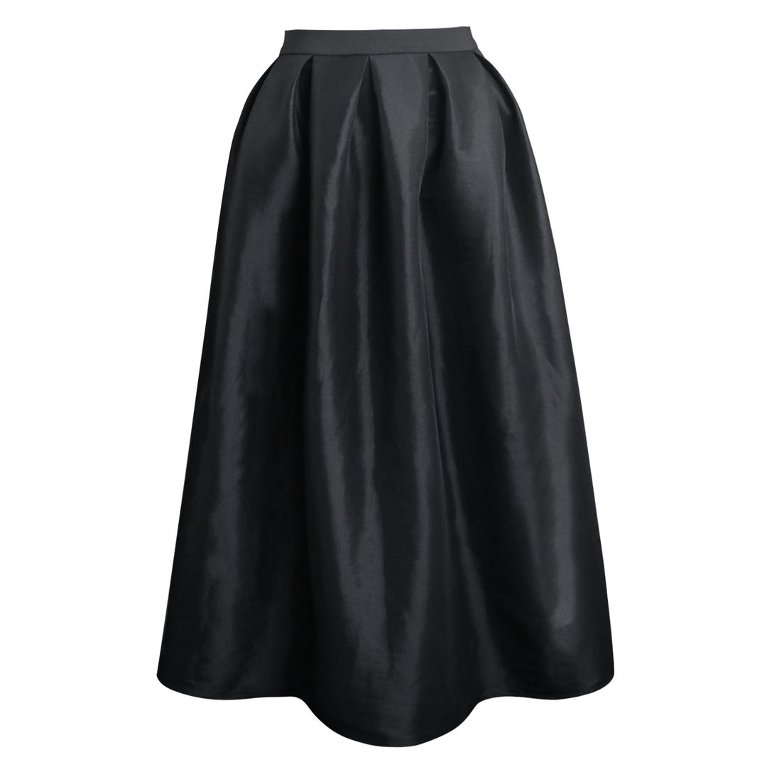 Damen Eleganter Maxirock mit Faltenwurf EB
