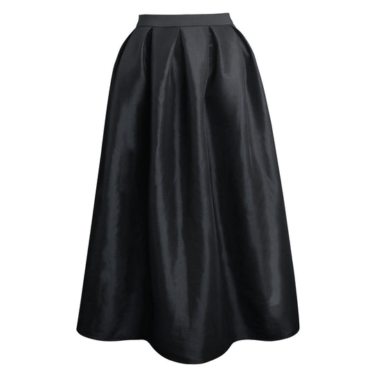 Damen Eleganter Maxirock mit Faltenwurf EB