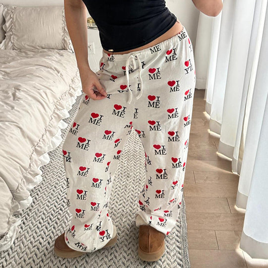 Damen nan weite Plissee-Hose mit Zebra-Muster, elastischem Tunnelzug und fließendem Jersey-Feeling EB