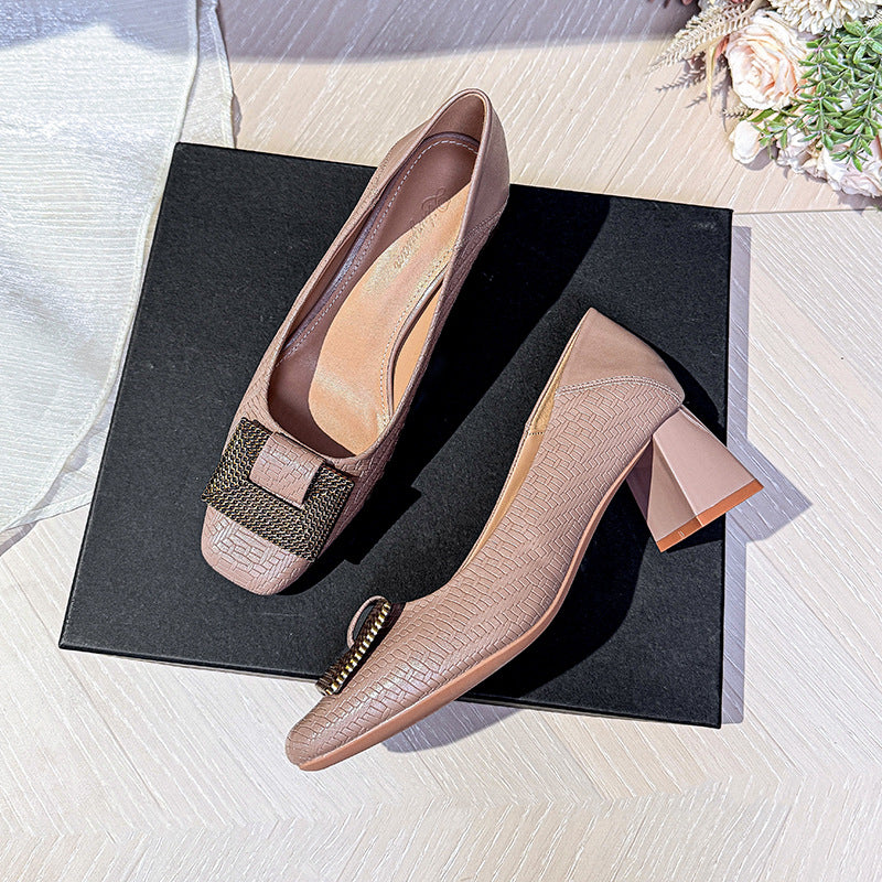 Damen elegante Ballerinas mit einzigartigem Dekor EB