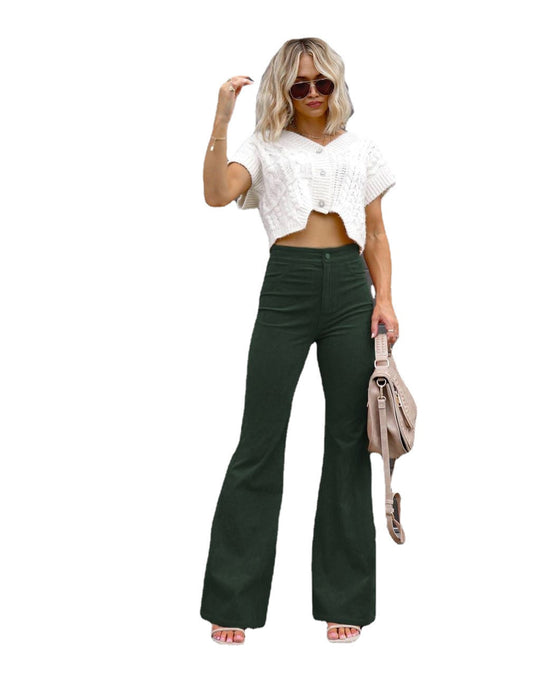 Damen Flared Jeans mit hohem Bund und tailliertem Schnitt EB