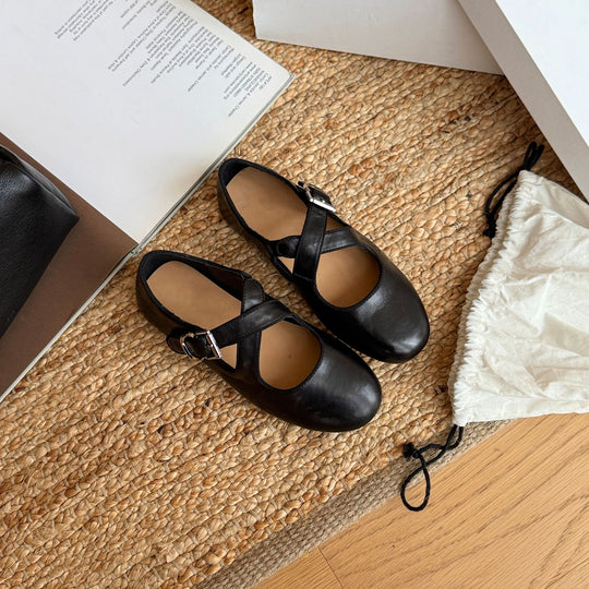 Damen Ballerinas mit verstellbarem Riemchen und komfortablem Fußbett EB