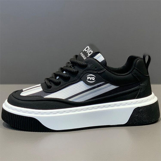 Damen trendige Plateau-Sneaker mit atmungsaktivem Obermaterial und rutschfester Sohle EB