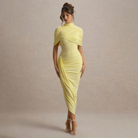 Damen Drapiertes Abendkleid EB