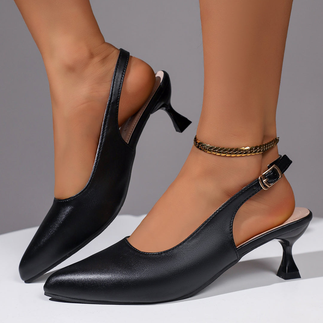 Damen Slingback-Pumps mit elegantem spitzem Design und modischem Absatz EB