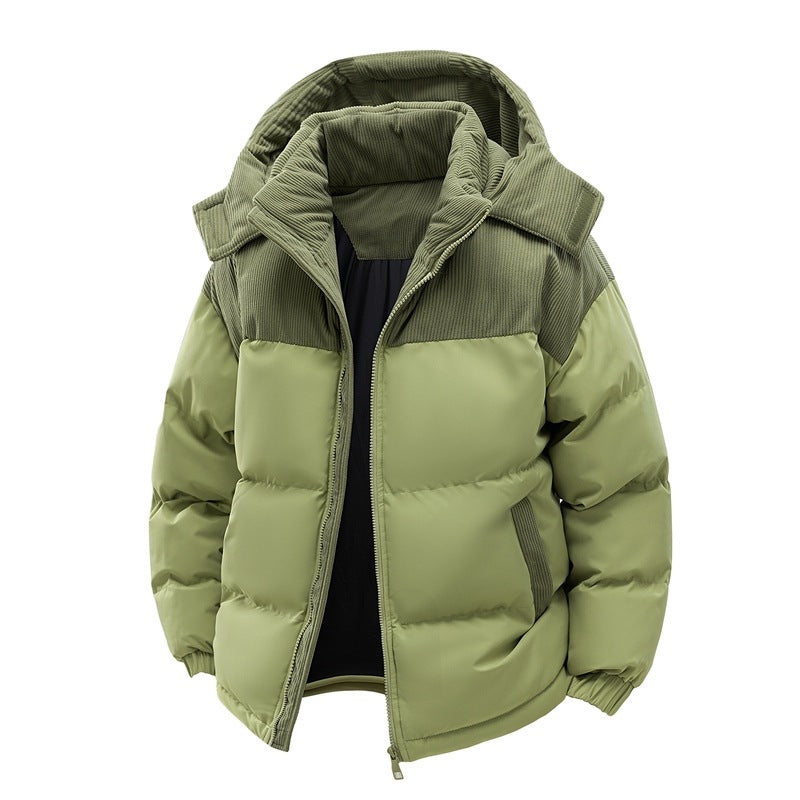 Damen isolierte Pufferjacke mit kuscheligem Innenfutter und verstellbarem Kapuzensystem – EB