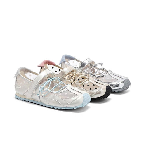 Damen Freizeitschuhe mit atmungsaktivem Netzdesign und verstellbarem Klettverschluss EB