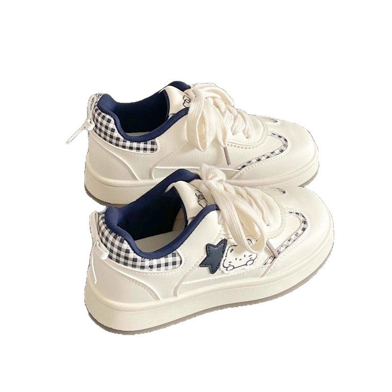 Damen Sportliche Sneakers mit Sternenapplikation EB