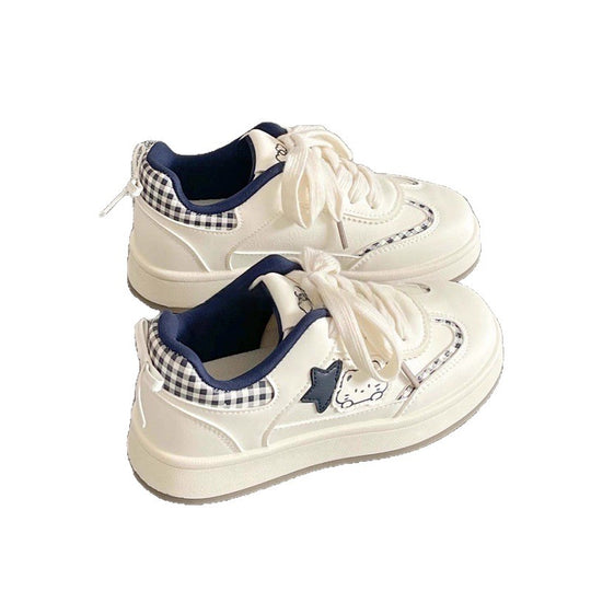Damen Sportliche Sneakers mit Sternenapplikation EB