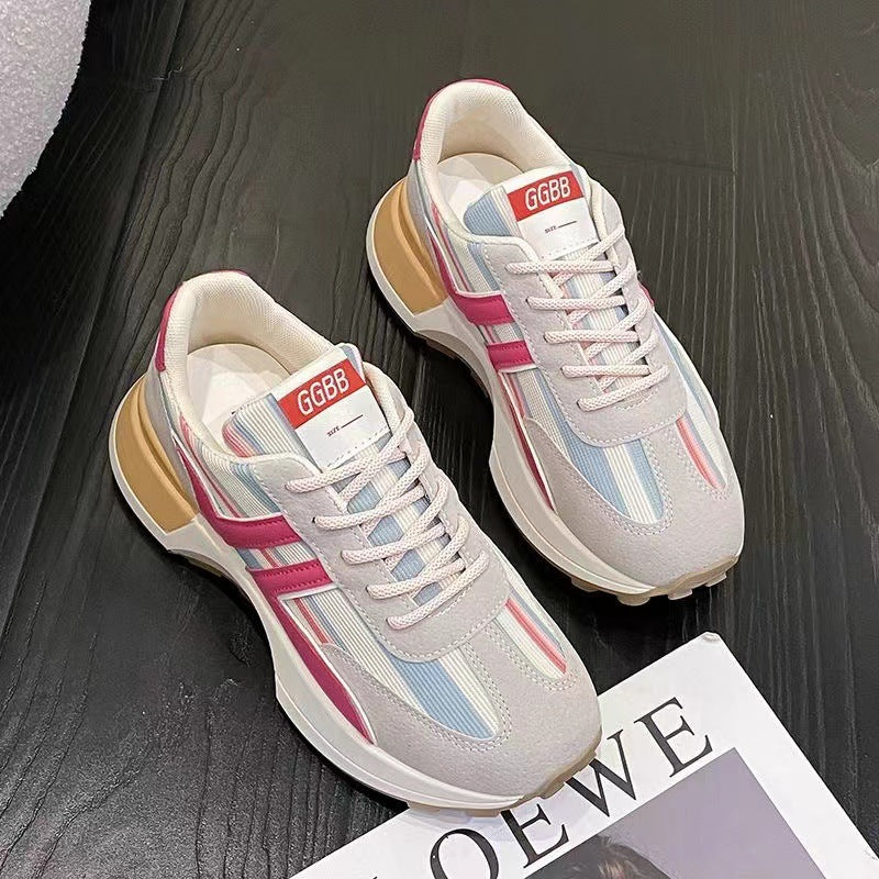 Damen Sportliche Freizeitsneaker mit atmungsactivem Obermaterial und rutschfester Laufsohle EB
