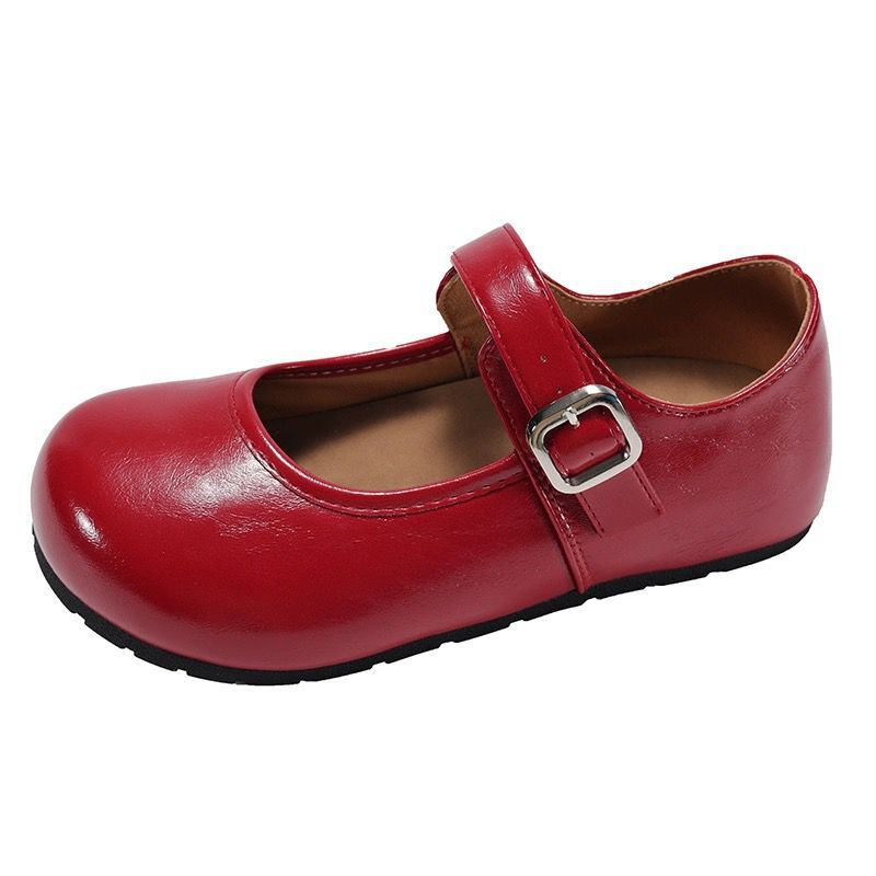 Damen elegante Mary Jane Ballerinas mit verstellbarem Riemen und robustem Fußbett EB