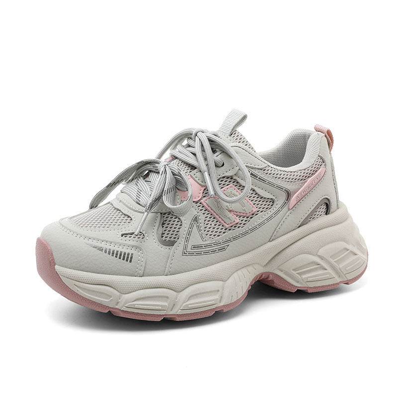 Damen moderne Laufsneaker mit atmungsaktiver Mesh-Oberfläche und dämpfender Sohle EB