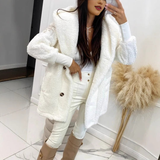 Damen Oversized Teddyjacke EB