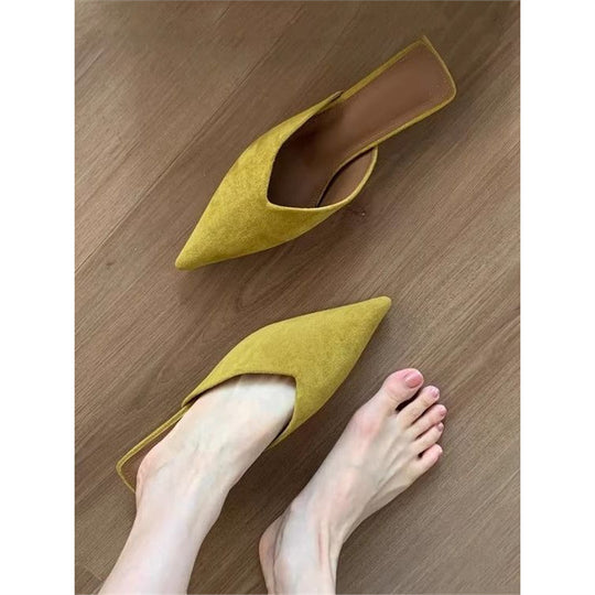 Damen spitze Mules mit elegantem Schnitt EB