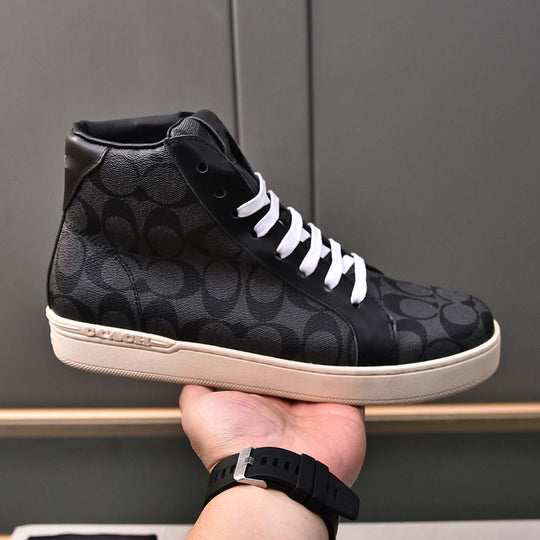 Damen Sportliche High-Top Sneakers mit modischem Oberflächendesign EB