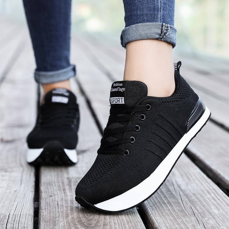 Damen Atmungsaktive Laufschuhe mit flexibler Sohle und dämpfendem Fußbett EB