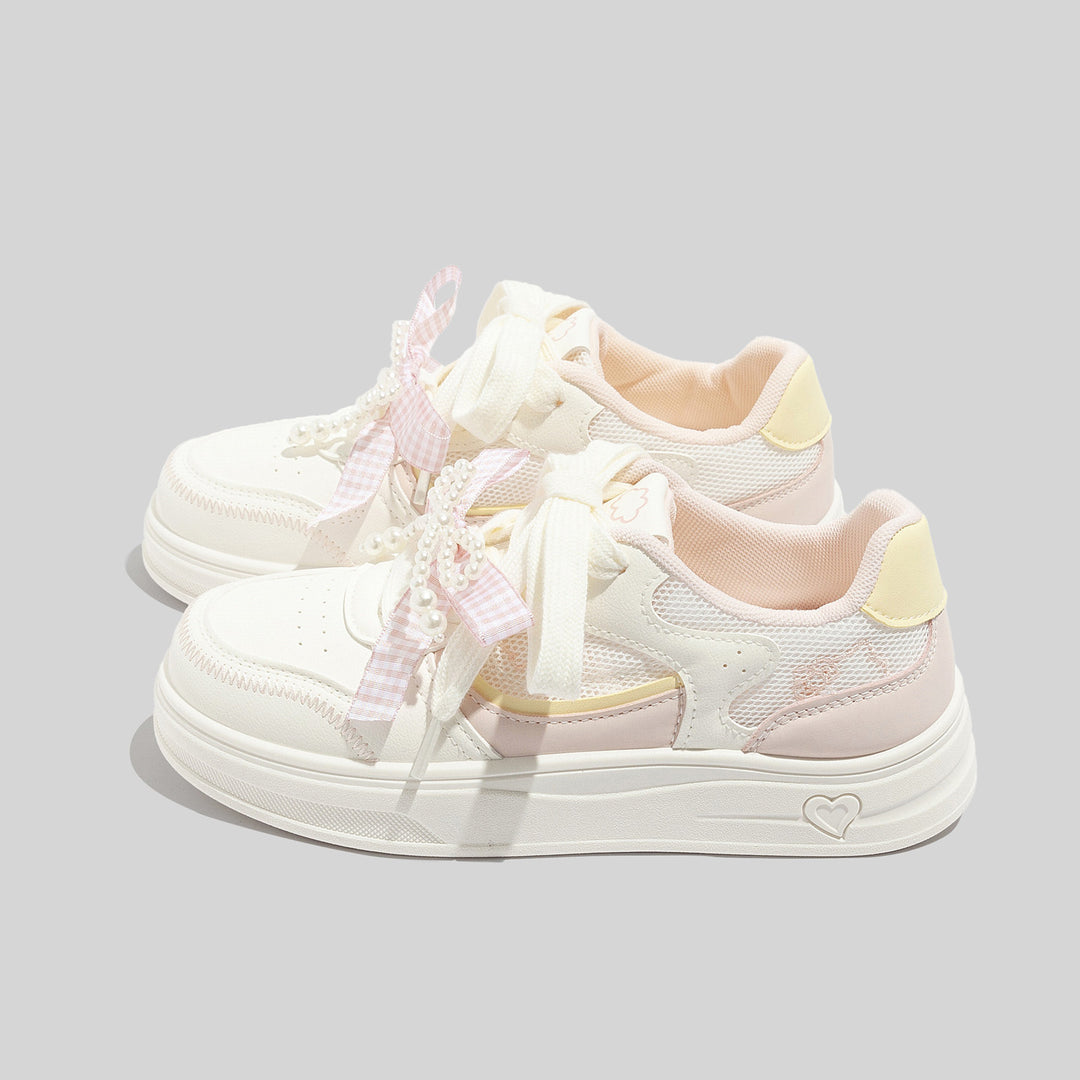 Damen Modische Sneakers mit verspieltem Design und gepolstertem Komfort EB