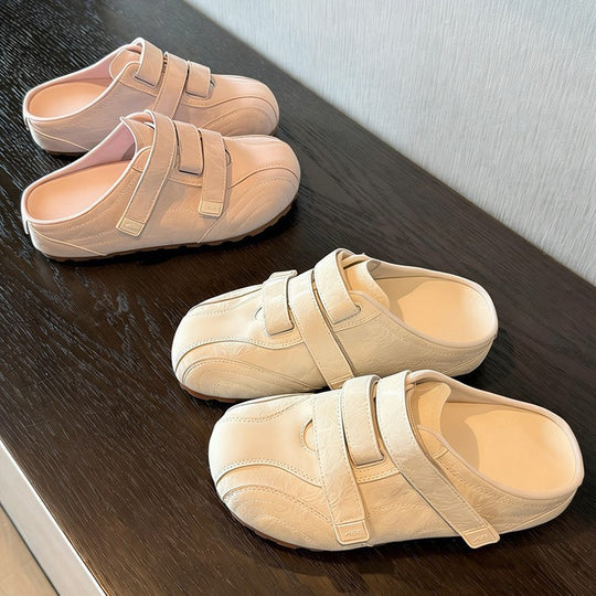 Damen Clogs mit verstellbaren Klettverschlüssen und ergonomischer Fußbettausstattung EB