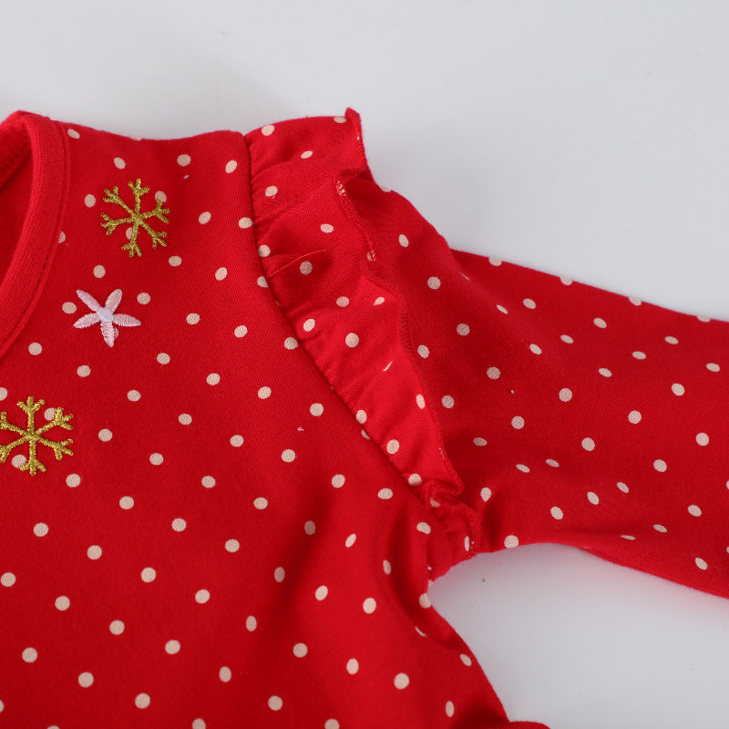 Mädchen Freizeitkleid mit festlichem Rentier-Design EB
