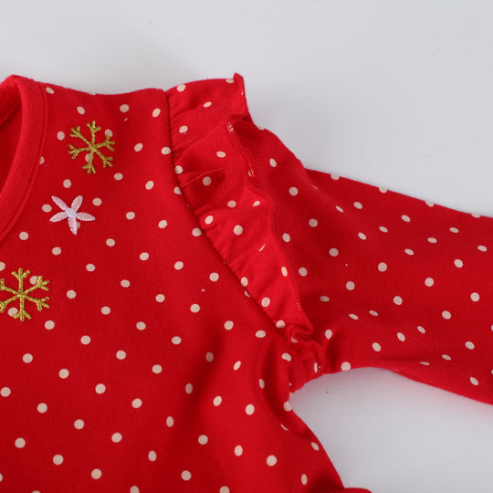 Mädchen Freizeitkleid mit festlichem Rentier-Design EB