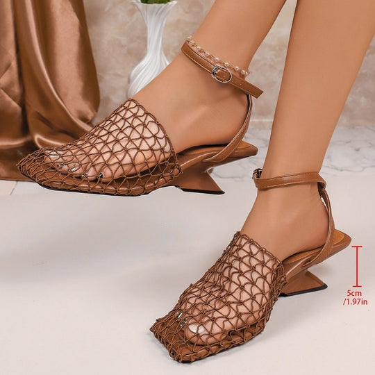 Damen geflochtene Sling-Sandalen EB