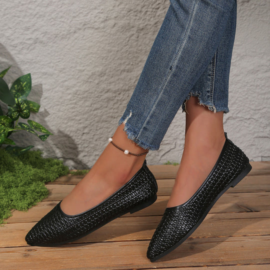 Damen Slip-On Ballerinas mit atmungsaktivem Netzdesign EB