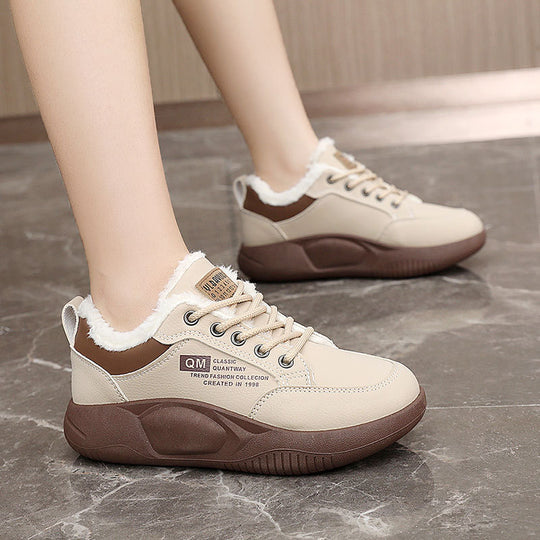 Damen warme Winter Sneakers mit weichem Fleece-Futter EB