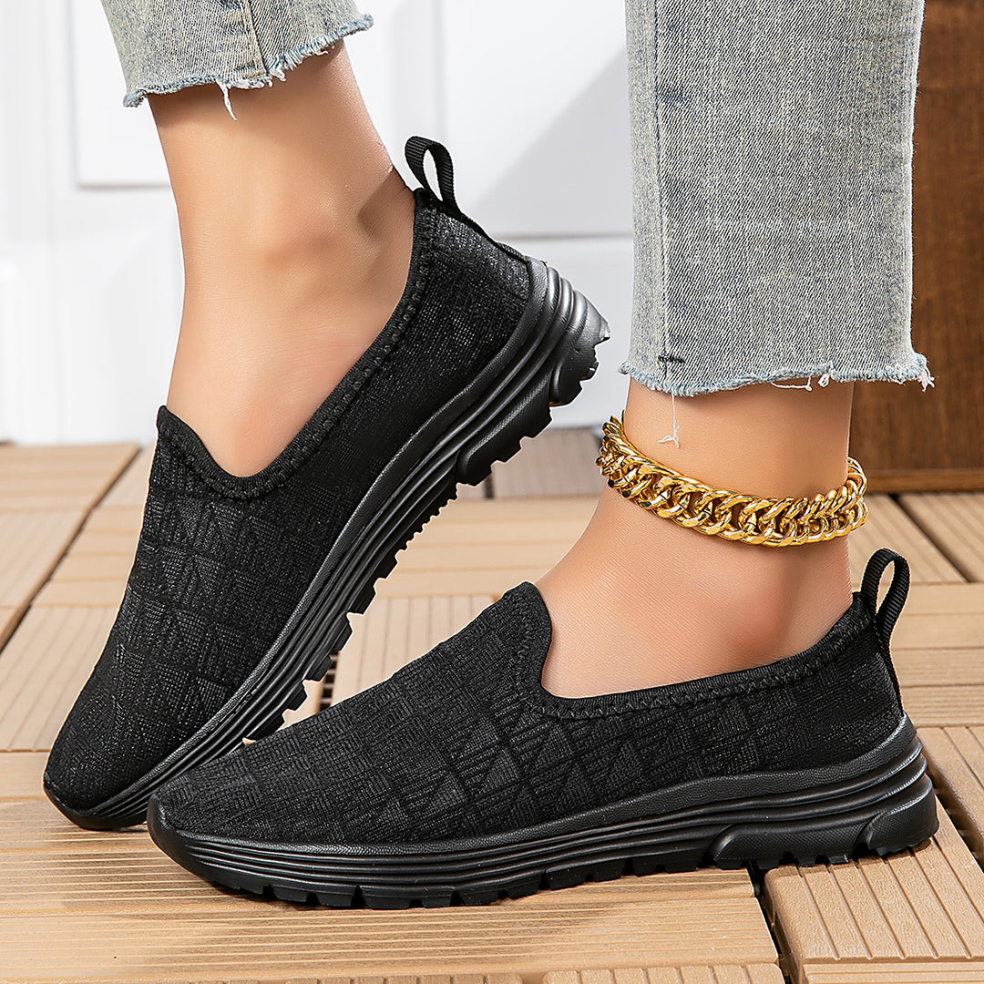 Damen Bequeme Slip-On Sneakers mit ergonomischem Design EB