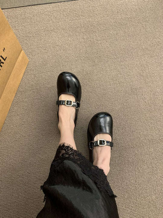 Damen elegante Ballerinas mit modischem Riemchen und komfortablem Fußbett EB