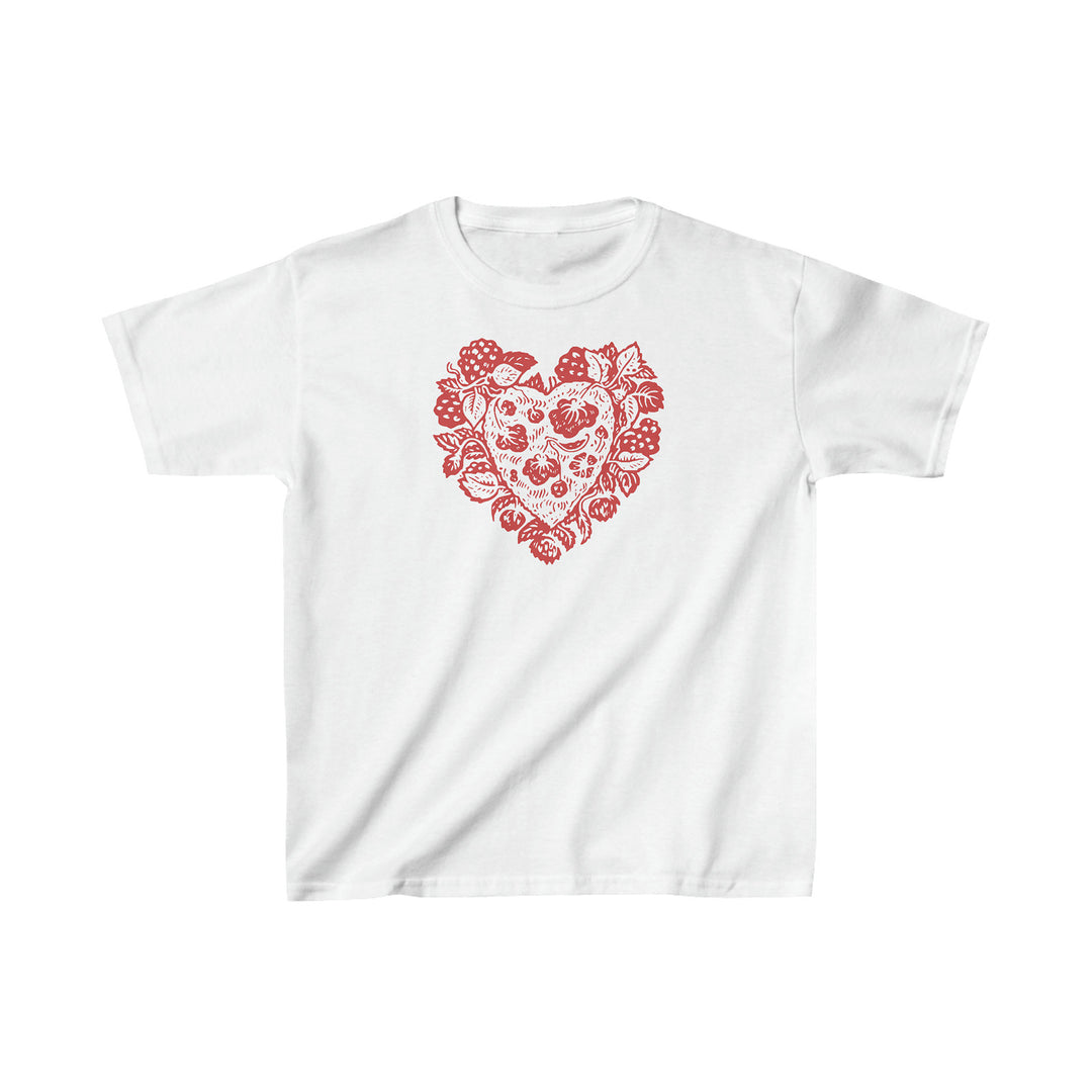 Damen T-Shirt mit verziertem Herz-Motiv EB
