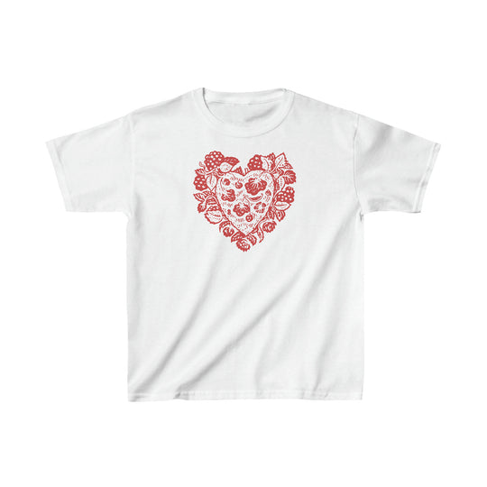 Damen T-Shirt mit verziertem Herz-Motiv EB