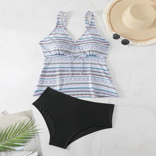 Damen Tankini-Set mit modischem Muster und komfortablem Schnitt EB