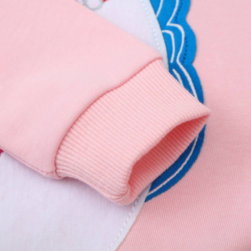 Mädchen Sweatshirt mit niedlicher Einhorn-Applikation EB
