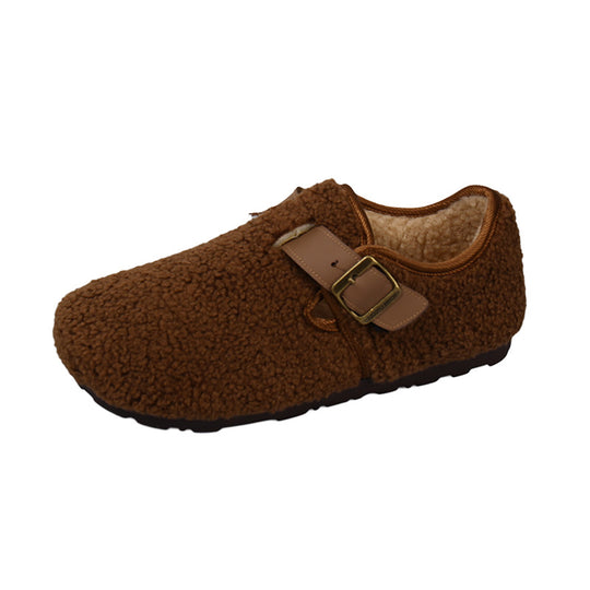 Damen Hausschuhe mit verstellbarem Riemen und weichem Innenfutter EB